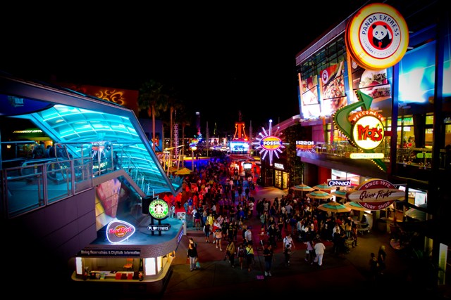 An eclectic collection of themed restaurants, nightclubs, specialty shops and a 20-screen movie theatre, Universal CityWalk is Orlando's hottest spot for entertainment, boasting the biggest names in live music, dining, dancing, movies and more