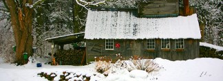 casa com neve