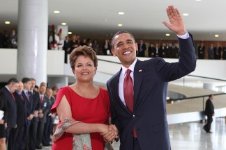 Família Obama em visita ao Brasil