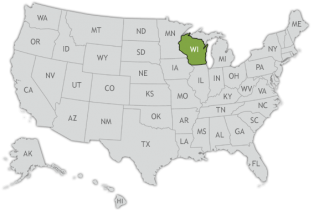 wisconsin mapa