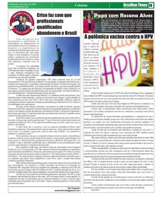 Brazilian Times 20 novembro 2015