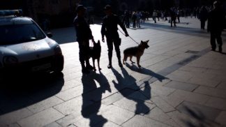 policiais espanhois em praca de Tenerife foto Emilio Morenatti
